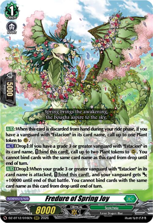 Fredure of Spring Joy (DZ-BT12/016EN) [Chasm of Lost Souls] | Pegasus Games WI