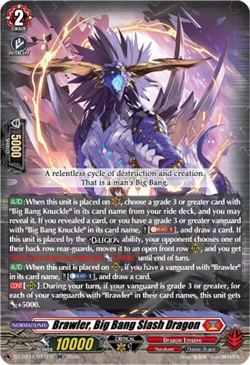 Brawler, Big Bang Slash Dragon (DZ-BT12/021EN) [Chasm of Lost Souls] | Pegasus Games WI