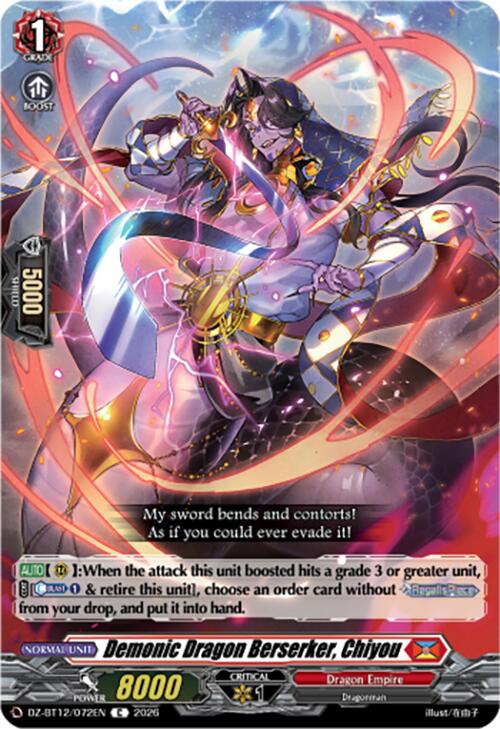 Demonic Dragon Berserker, Chiyou (DZ-BT12/072EN) [Chasm of Lost Souls] | Pegasus Games WI