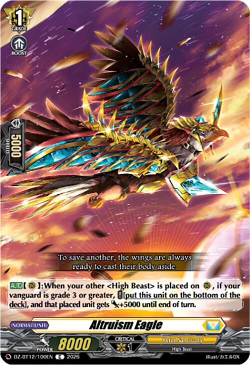 Altruism Eagle (DZ-BT12/100EN) [Chasm of Lost Souls] | Pegasus Games WI