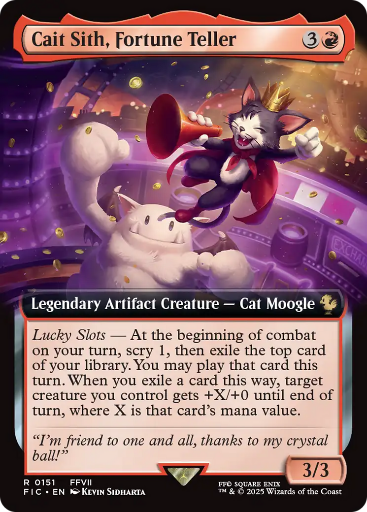 Cait Sith, Fortune Teller (Extended Art) [FINAL FANTASY Commander] | Pegasus Games WI