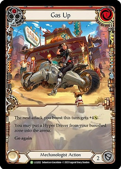 Gas Up (Red) [LGS202] (Promo)  Rainbow Foil | Pegasus Games WI