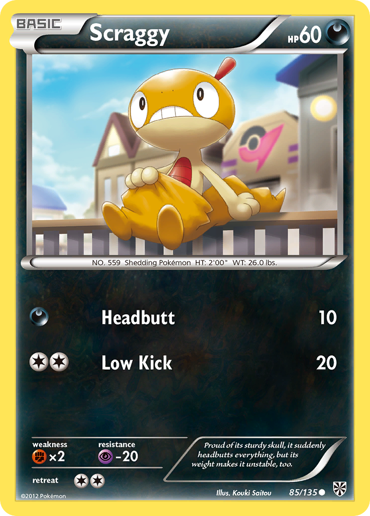 Scraggy (85/135) [Black & White: Plasma Storm] | Pegasus Games WI