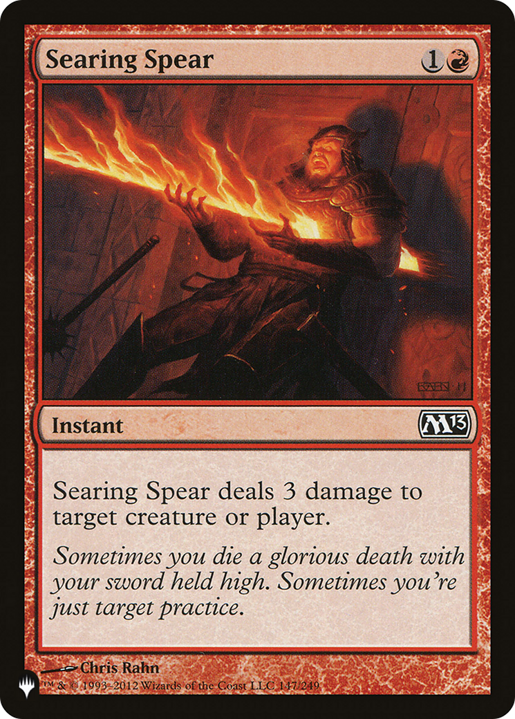 Searing Spear [The List] | Pegasus Games WI