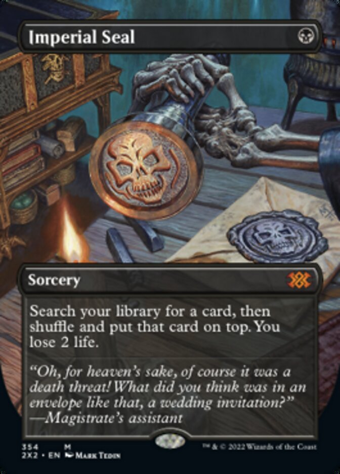 Imperial Seal (Borderless Alternate Art) [Double Masters 2022] | Pegasus Games WI