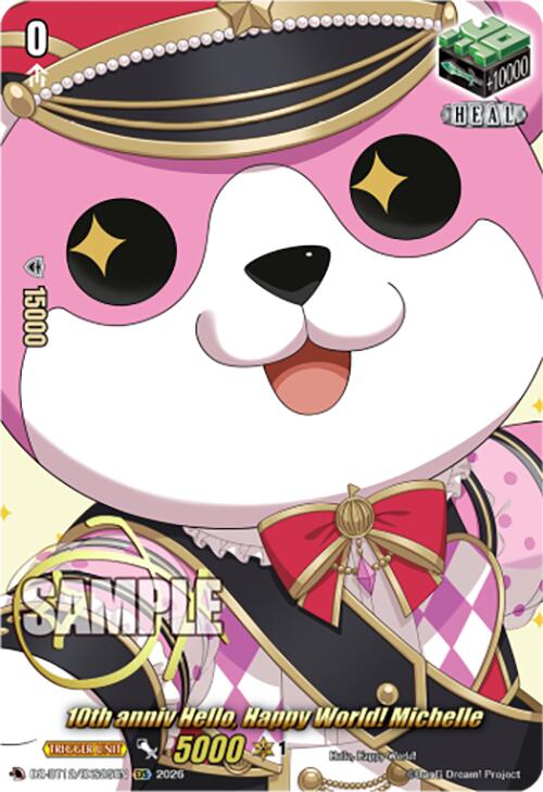 10th anniv Hello, Happy World! Michelle (DZ-BT12/EXS25EN) [Chasm of Lost Souls] | Pegasus Games WI