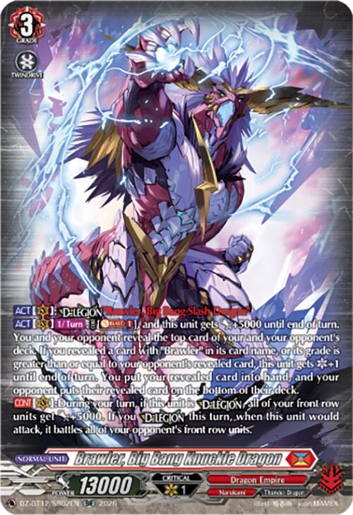 Brawler, Big Bang Knuckle Dragon (DZ-BT12/SR02EN) [Chasm of Lost Souls] | Pegasus Games WI