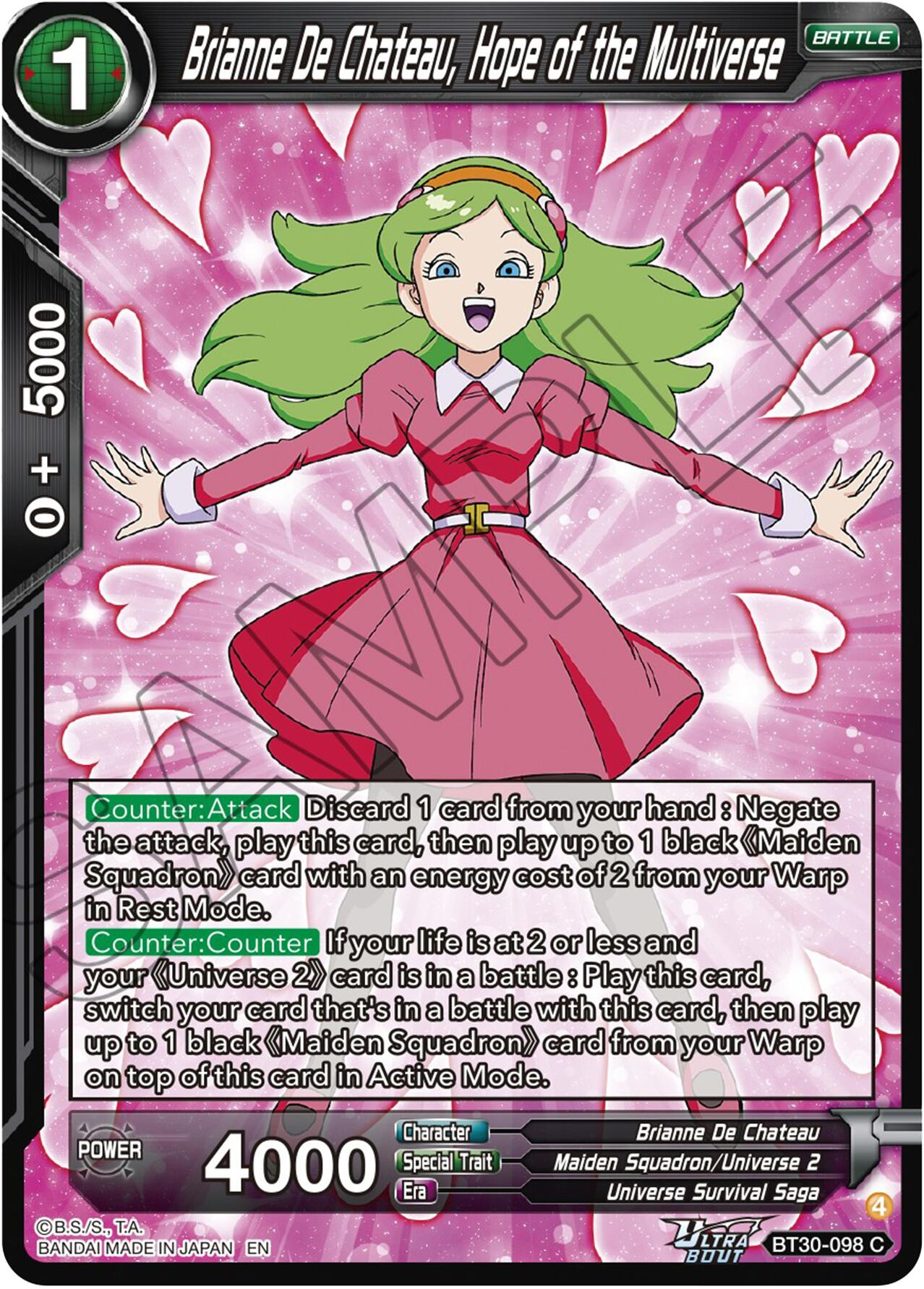 Brianne De Chateau, Hope of the Multiverse (BT30-098) [Three Glorious Fighters] | Pegasus Games WI