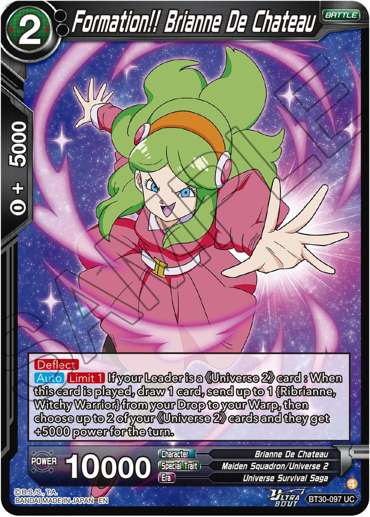 Formation!! Brianne De Chateau (BT30-097) [Three Glorious Fighters] | Pegasus Games WI