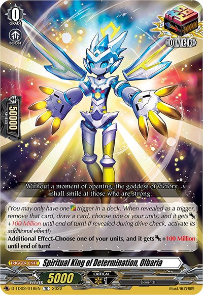 Spiritual King of Determination, Olbaria (D-TD02/018EN) [D-TD02: Michiru Hazama -Demonic Jewel Dragon of the Four Flames-] | Pegasus Games WI