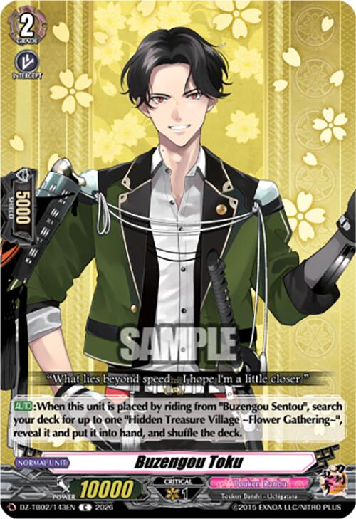 Buzengou Toku (DZ-TB02/143EN) [Touken Ranbu: ONLINE 2026] | Pegasus Games WI