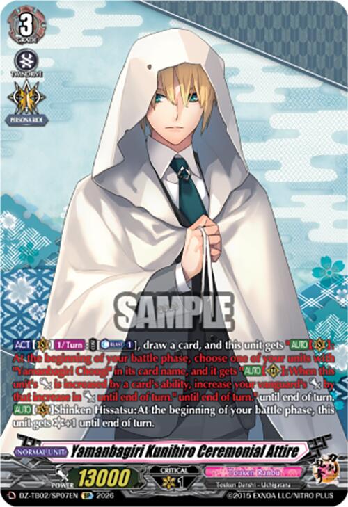 Yamanbagiri Kunihiro Ceremonial Attire (DZ-TB02/SP07EN) [Touken Ranbu: ONLINE 2026] | Pegasus Games WI