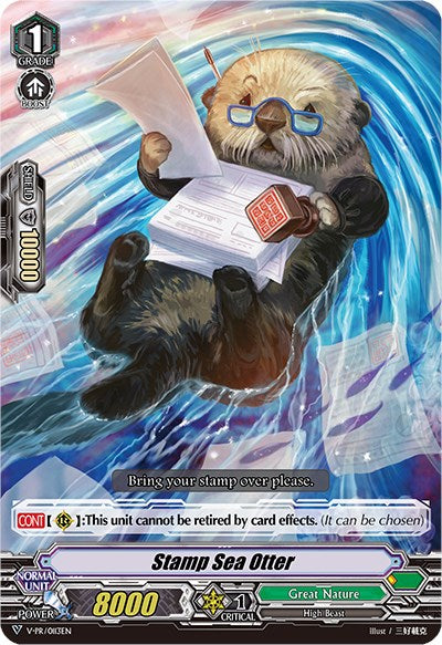 Stamp Sea Otter (Parallel Foil) (V-PR/0113EN) [V Promo Cards] | Pegasus Games WI