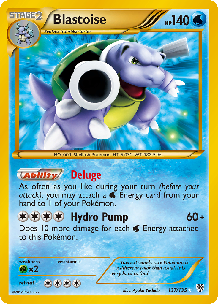 Blastoise (137/135) [Black & White: Plasma Storm] | Pegasus Games WI