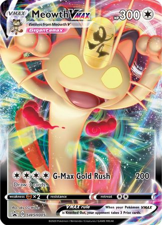 Meowth VMAX (SWSH005) [Sword & Shield: Black Star Promos] | Pegasus Games WI