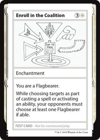 Enroll in the Coalition (2021 Edition) [Mystery Booster Playtest Cards] | Pegasus Games WI