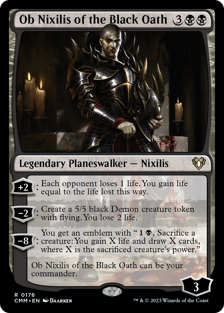 Ob Nixilis of the Black Oath [Commander Masters] | Pegasus Games WI