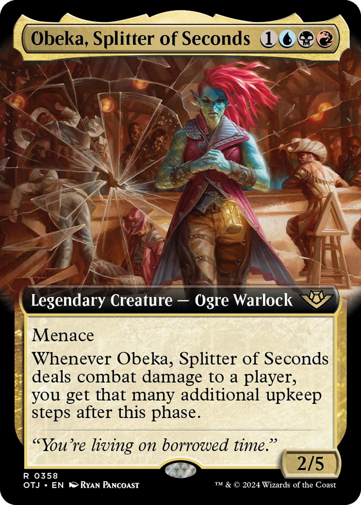 Obeka, Splitter of Seconds (Extended Art) [Outlaws of Thunder Junction] | Pegasus Games WI