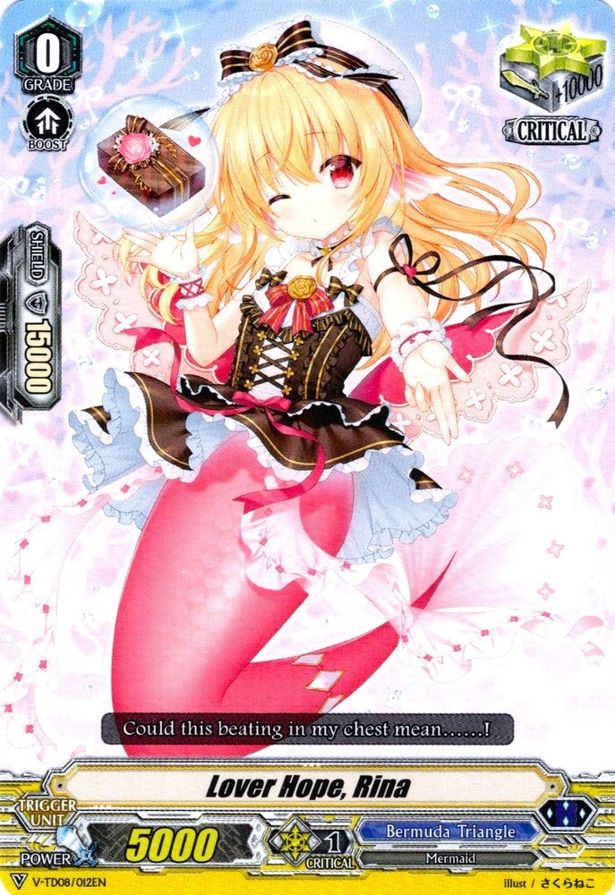 Lover Hope, Rina (V-TD08/012EN) [Schokolade Melody] | Pegasus Games WI