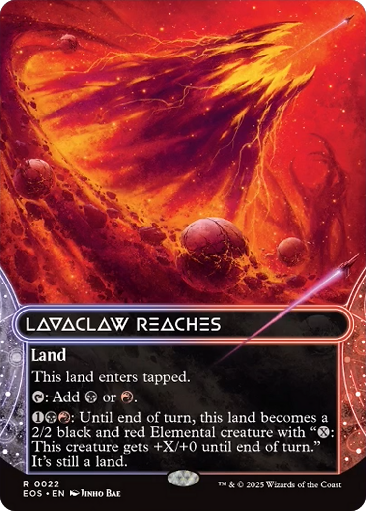 Lavaclaw Reaches (0022) (Borderless) [Edge of Eternities: Stellar Sights] | Pegasus Games WI