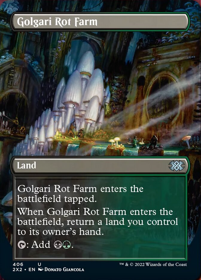 Golgari Rot Farm (Borderless Alternate Art) [Double Masters 2022] | Pegasus Games WI