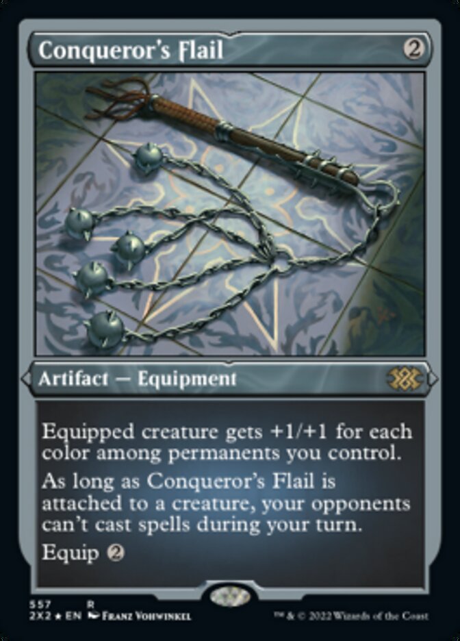 Conqueror's Flail (Foil Etched) [Double Masters 2022] | Pegasus Games WI