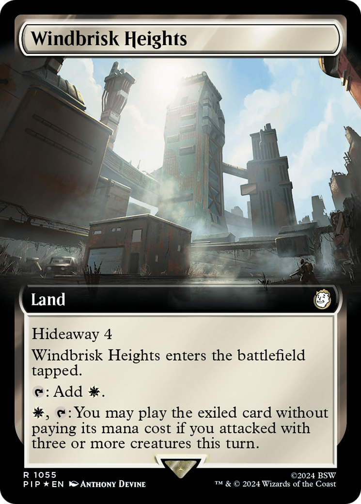 Windbrisk Heights (Extended Art) (Surge Foil) [Fallout] | Pegasus Games WI