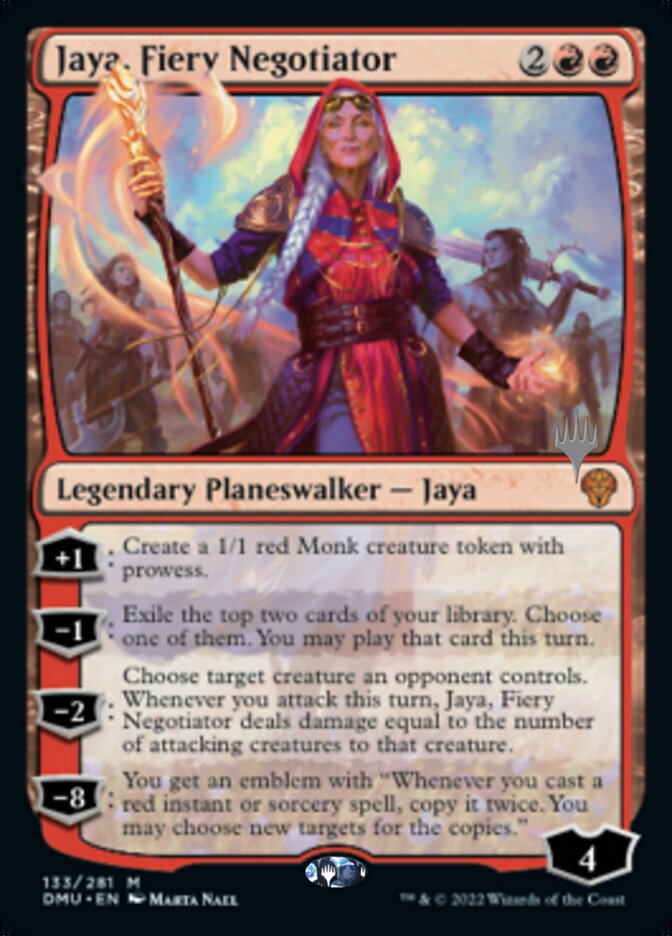 Jaya, Fiery Negotiator (Promo Pack) [Dominaria United Promos] | Pegasus Games WI