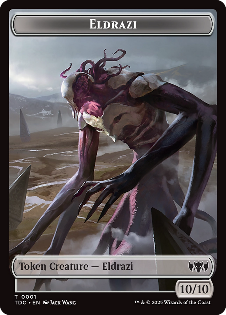 Eldrazi // Citizen Double-Sided Token [Tarkir: Dragonstorm Commander Tokens] | Pegasus Games WI