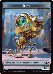 Servo // Warrior Double-Sided Token [Tarkir: Dragonstorm Commander Tokens] | Pegasus Games WI