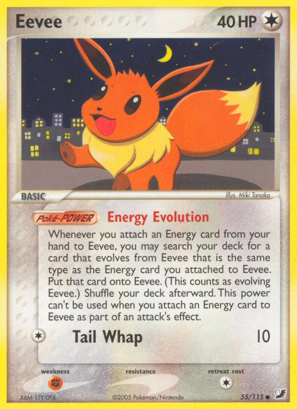 Eevee (55/115) [EX: Unseen Forces] | Pegasus Games WI