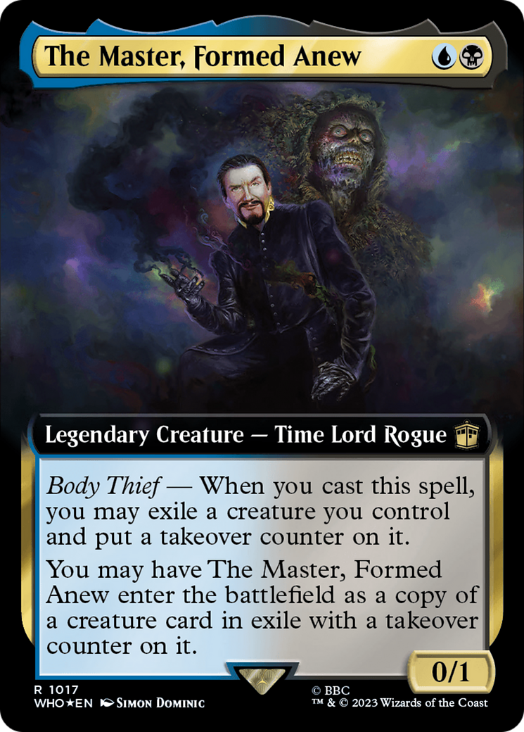 The Master, Formed Anew (Extended Art) (Surge Foil) [Doctor Who] | Pegasus Games WI