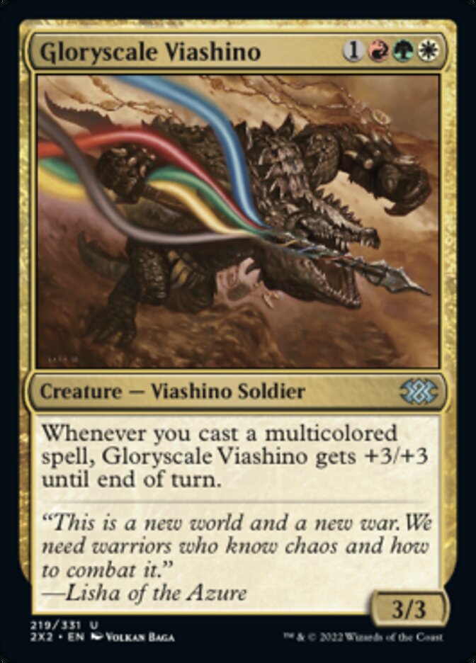 Gloryscale Viashino [Double Masters 2022] | Pegasus Games WI