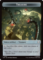 Spider // Treasure Double-Sided Token [Marvel's Spider-Man Tokens] | Pegasus Games WI