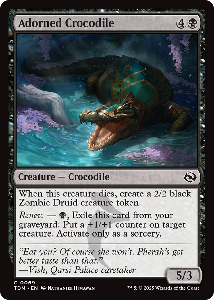 Adorned Crocodile [Tarkir: Dragonstorm] | Pegasus Games WI