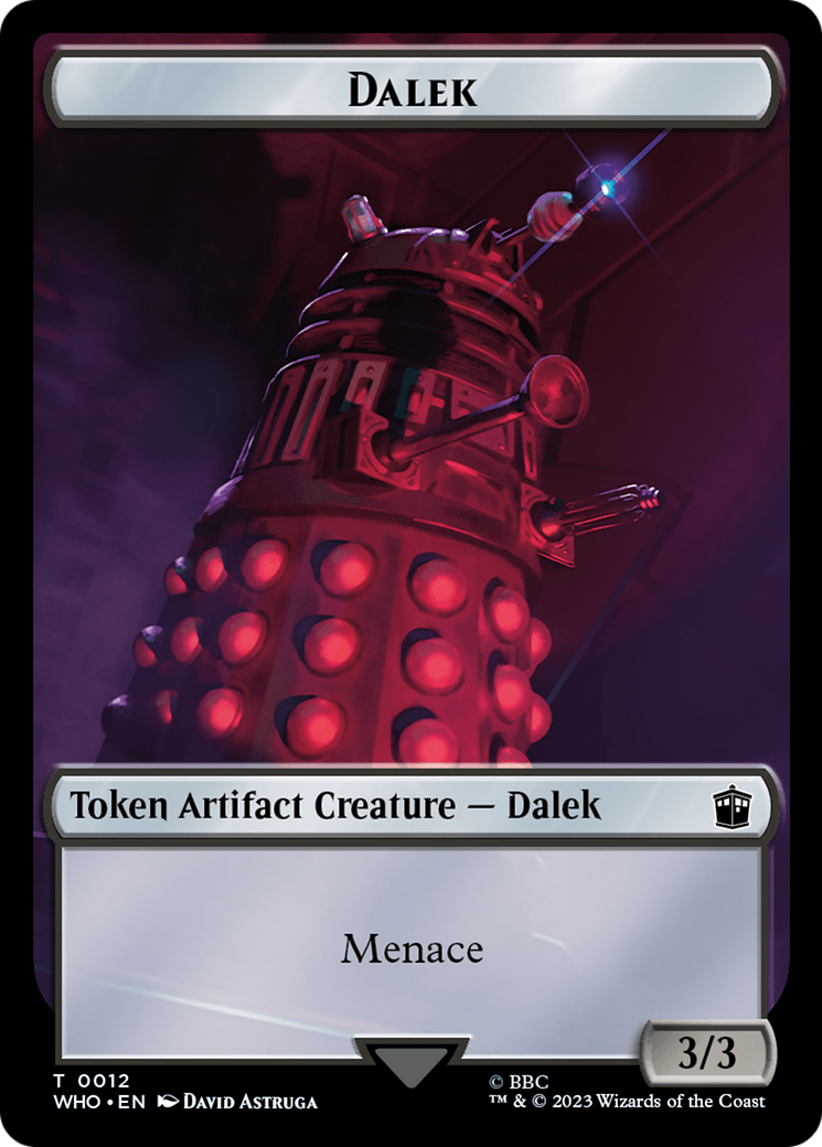 Dalek // Mark of the Rani Double-Sided Token [Doctor Who Tokens] | Pegasus Games WI