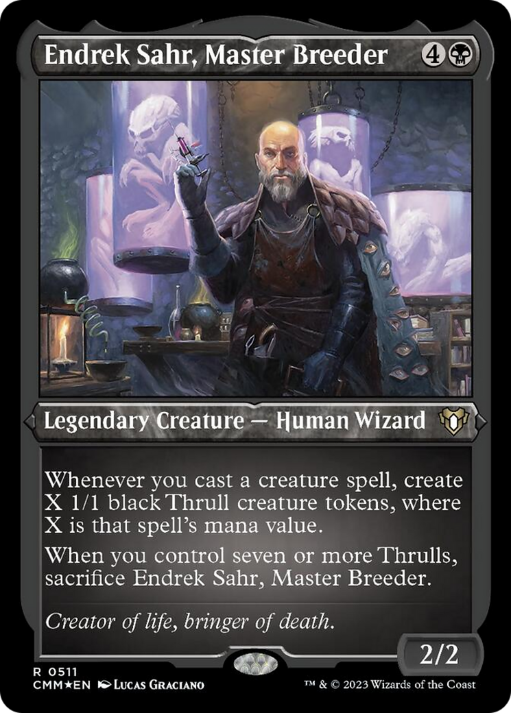 Endrek Sahr, Master Breeder (Foil Etched) [Commander Masters] | Pegasus Games WI