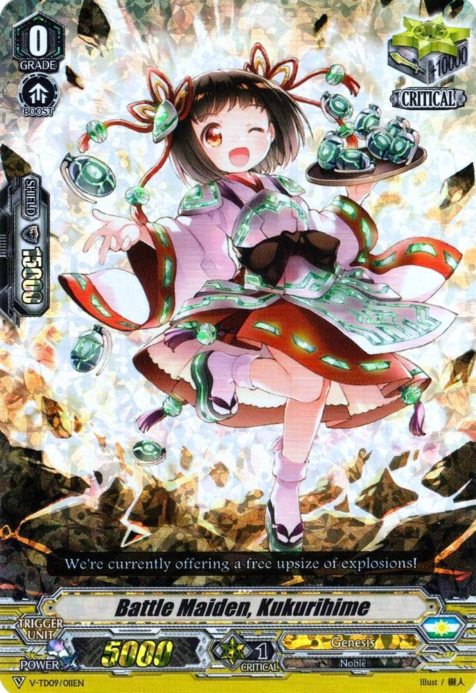 Battle Maiden, Kukurihime (Parallel Foil) (V-TD09/011EN) [Shinemon Nitta] | Pegasus Games WI