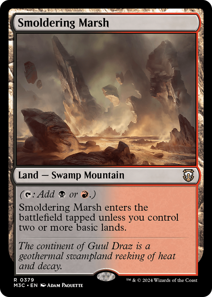 Smoldering Marsh [Modern Horizons 3 Commander] | Pegasus Games WI