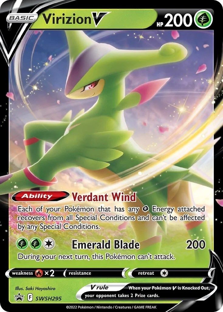 Virizion V (SWSH295) [Sword & Shield: Black Star Promos] | Pegasus Games WI