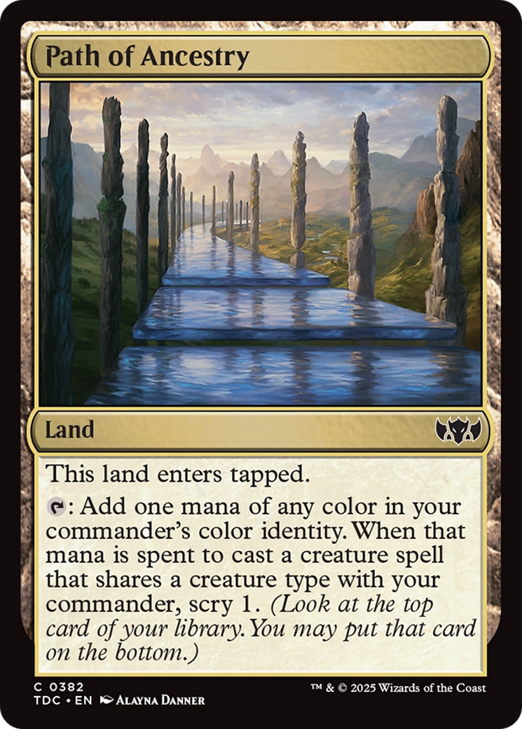 Path of Ancestry [Tarkir: Dragonstorm Commander] | Pegasus Games WI