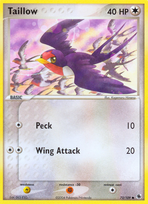 Taillow (72/109) [EX: Ruby & Sapphire] | Pegasus Games WI