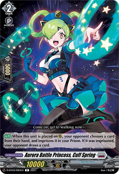 Aurora Battle Princess, Cuff Spring (D-BT03/084EN) [Advance of Intertwined Stars] | Pegasus Games WI