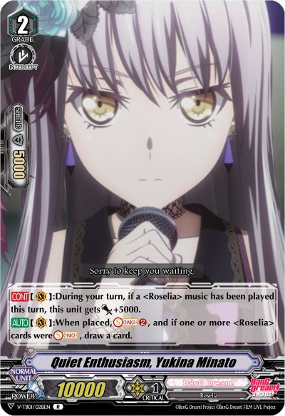 Quiet Enthusiasm, Yukina Minato (V-TB01/028EN) [BanG Dream! FILM LIVE] | Pegasus Games WI