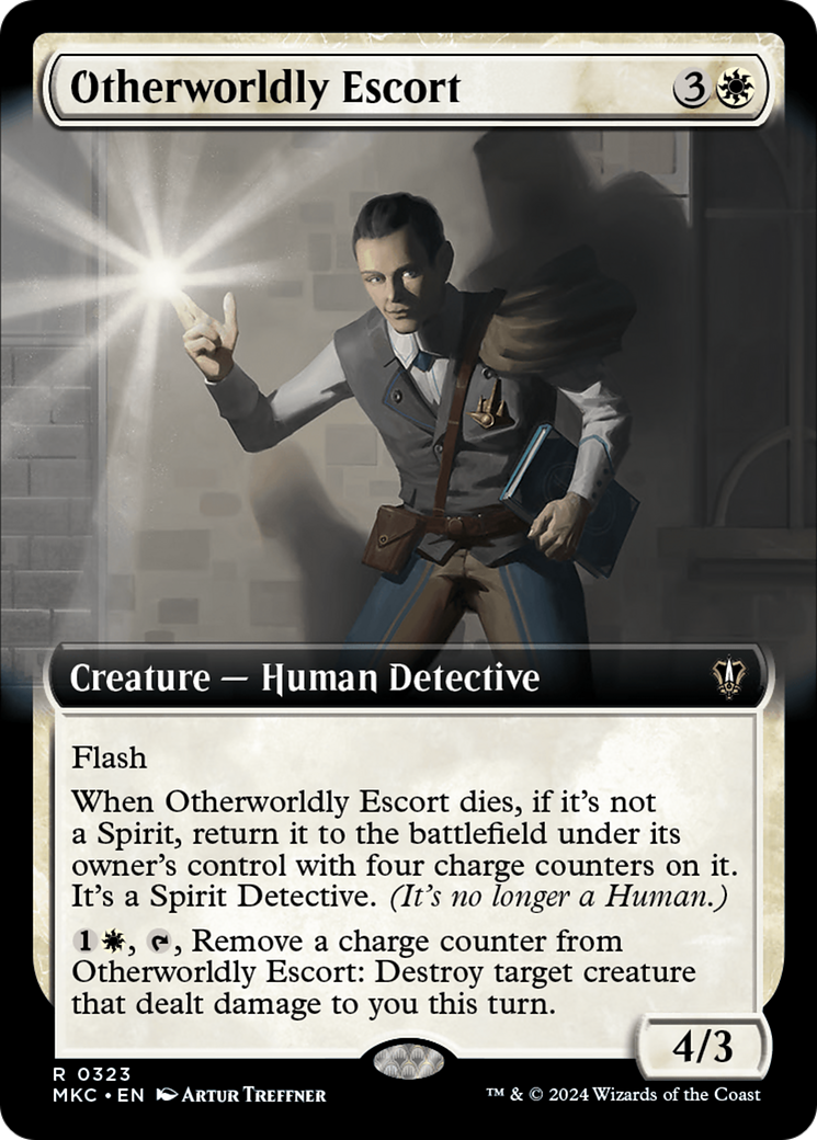 Otherworldly Escort (Extended Art) [Murders at Karlov Manor Commander] | Pegasus Games WI