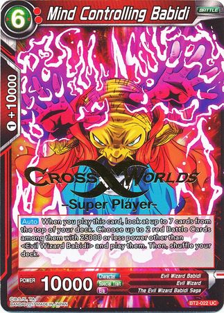 Mind Controlling Babidi (Super Player Stamped) (BT2-022) [Tournament Promotion Cards] | Pegasus Games WI