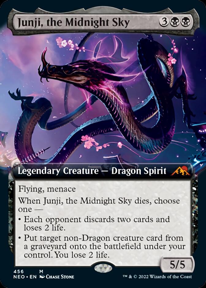 Junji, the Midnight Sky (Extended Art) [Kamigawa: Neon Dynasty] | Pegasus Games WI