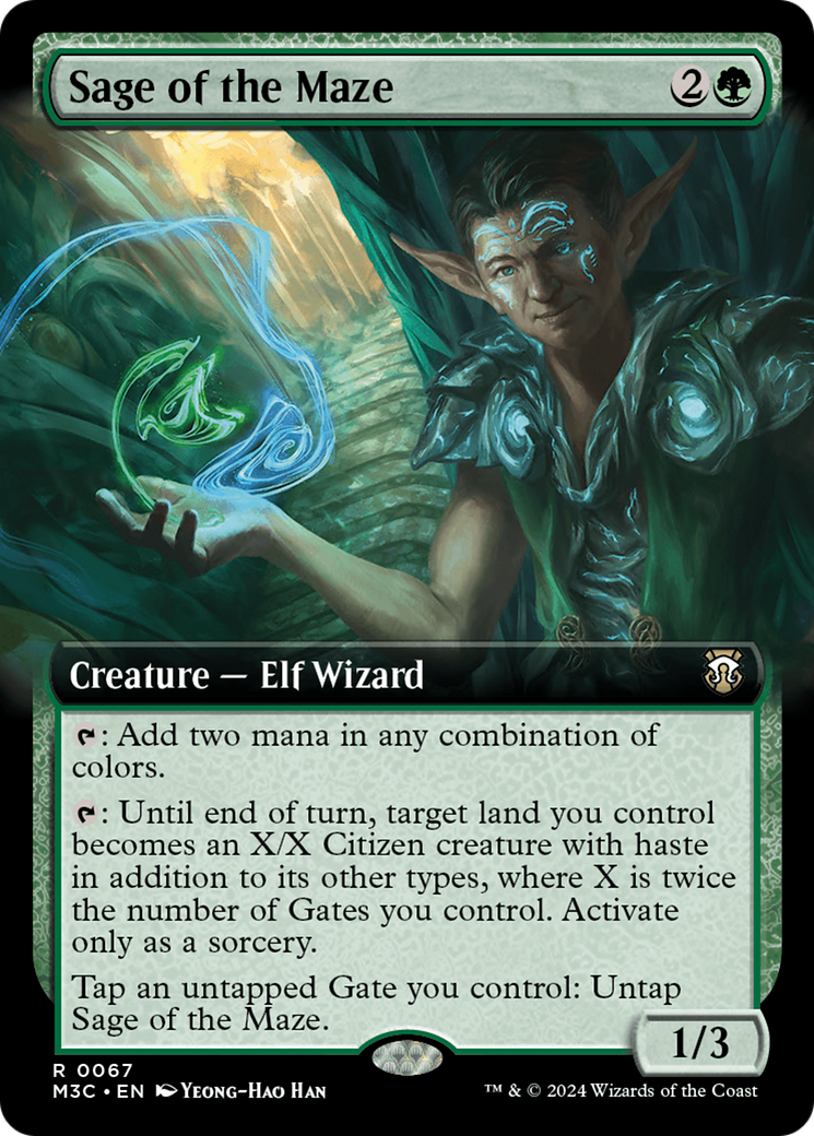 Sage of the Maze (Extended Art) [Modern Horizons 3 Commander] | Pegasus Games WI
