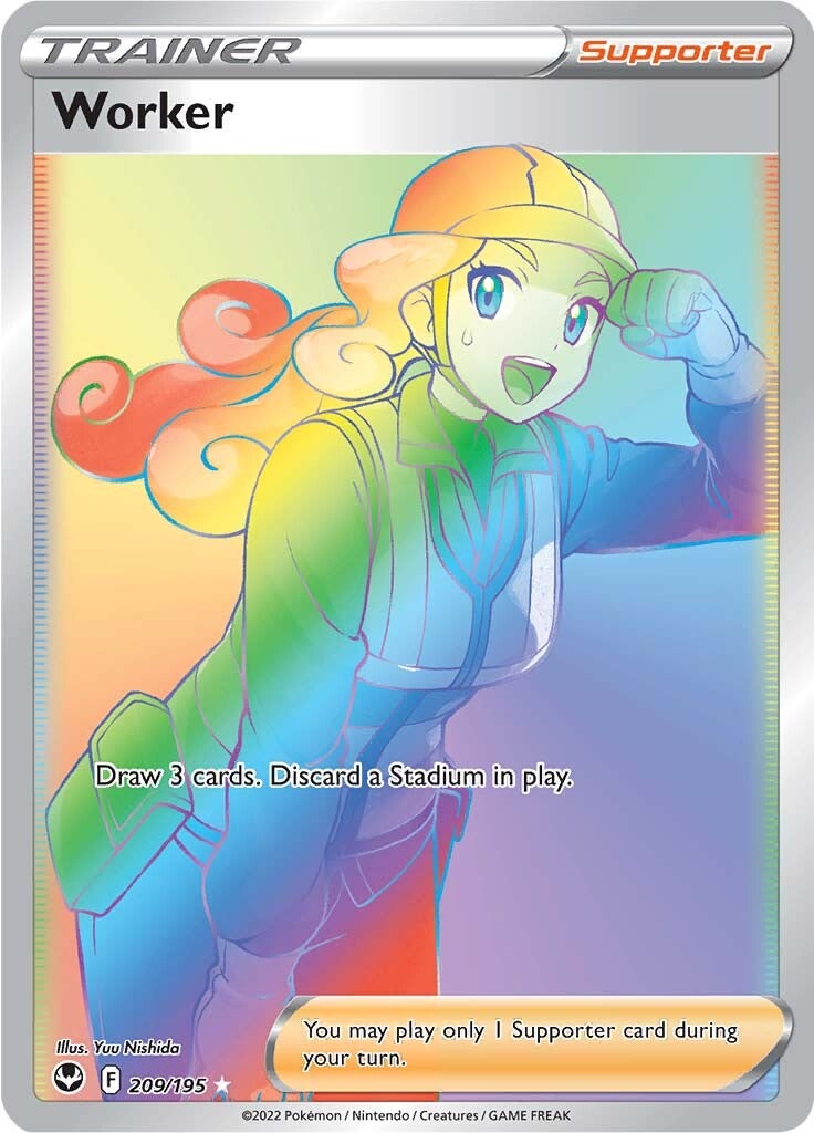 Worker (209/195) [Sword & Shield: Silver Tempest] | Pegasus Games WI