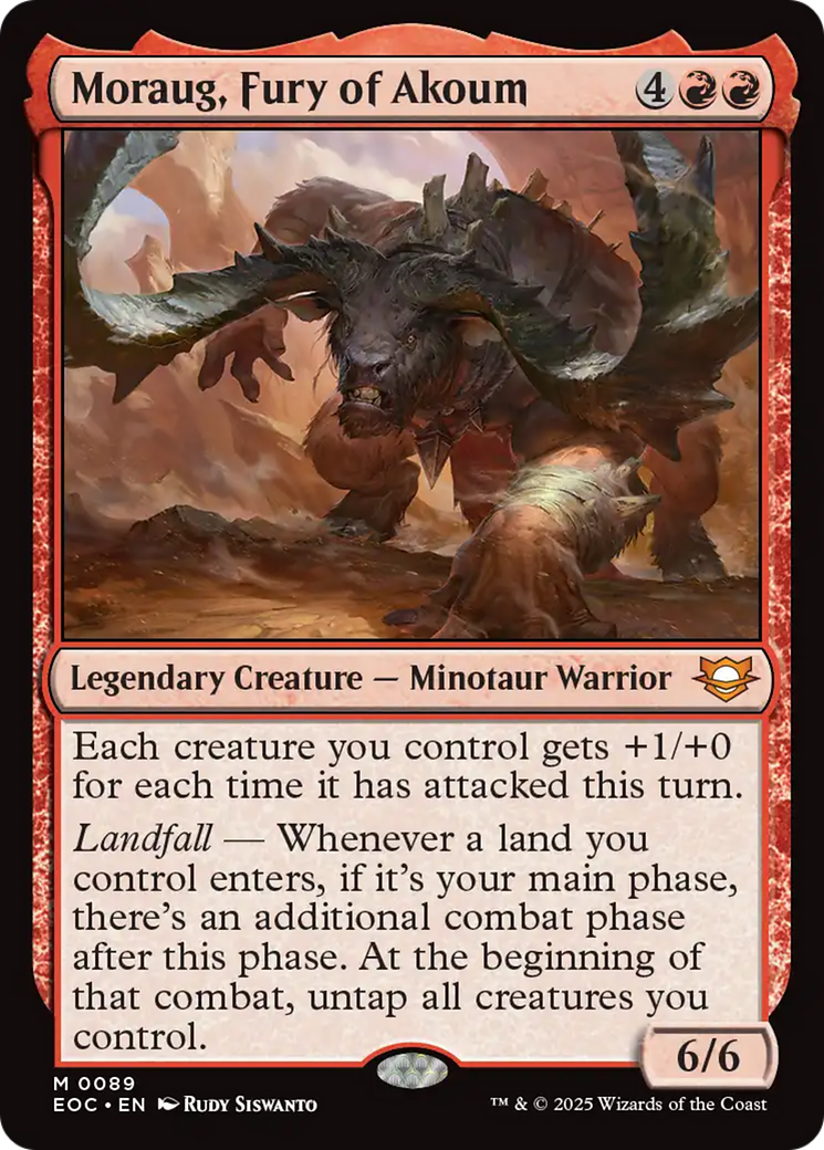 Moraug, Fury of Akoum [Edge of Eternities Commander] | Pegasus Games WI
